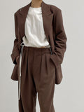 [unisex] Polka Two-tuck Bijo Wide Slacks