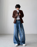 Oboe Pintuck Wide Denim