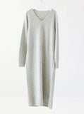 [Premium] Whole Garment Raccoon V-Neck One Piece