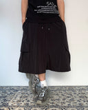 Metallic Light Cargo Bermuda Pants