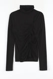 String hole turtleneck top