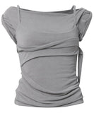 Layered Bustier T-Shirt