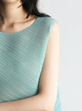 [Premium] Linea Pleats Unbalance Sleeveless