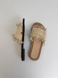 Ethnic Rattan Slippers