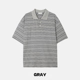 Kitchi Stripe Collar Short Sleeve T-shirt