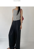 [summer] Chabeu High Waist Two Tuck Wide Slacks