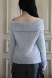 Free pop off-shoulder knit