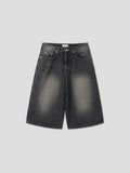Washed Maxi Bermuda Denim