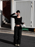1+1 ROUND-HEM CROP TOP