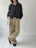 [Plan] Kissing Ribbed U-neck Knit T-shirt
