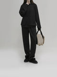 Uni Ribbed Knit Setup Pants