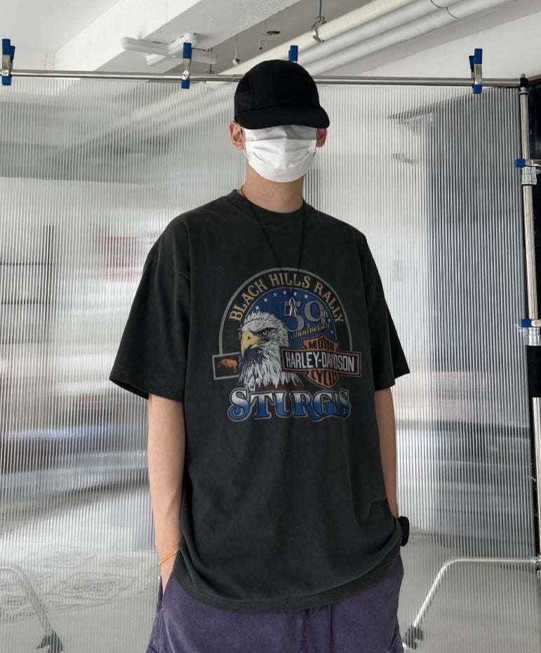 【KOOLOSET】Harley Sturgis Dying Tee KOOLOSET (クロゼット) - ハーレースタージスダイイングTシャツ
