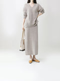 [Premium] Whole Garment Its V-neck Knit