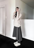 SOFT KNIT HOOD ZIP-UP