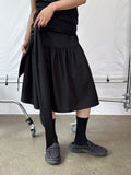 TIE WRAP MIDI SKIRT