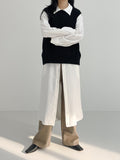 [INC MADE] Duo Layered Shirt Long One Piece