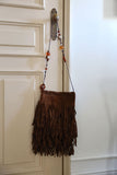 Ricky tassel suede crossbody bag