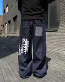 Back Lettering Banding Denim
