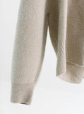 [Premium] Whole garment alpaca V-neck knitwear