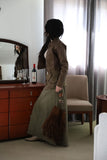 Suede layered skirt