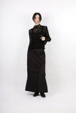 see-through mesh long skirt