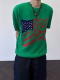 USA flag summer knit