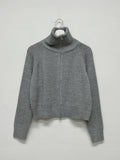 Raglan Two-Way Knit Zip Up