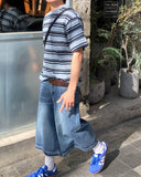 [Plan] Cutting Brush Washing Bermuda Denim