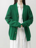 [Premium] Italian Viscose V-neck Cardigan