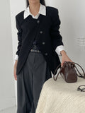Stripe Non-Obi Bermuda Slacks