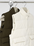 Duck Down High Neck Padded Vest