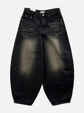 Mobeu washed balloon denim