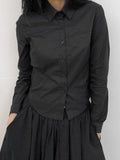 SLIM LINE CROP SHIRT