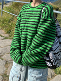 Like hairy stripe knit