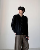 Rose Angora Collar Cardigan