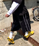 Nylon Piping Line Bermuda Pants