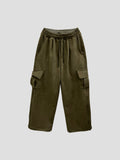 Fluffy Suede Cargo Pants