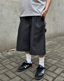 Stripe Carpenter Bermuda Denim