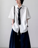 Maiz Seersucker Half Shirt