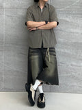 Nocta Washing Cutting Bermuda Denim