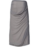 Draped Mesh Layered Long Skirt