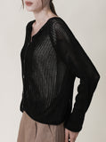 [Premium] Whole Garment Crochet Punching Cardigan