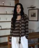Angora Scarf Stripe Tee