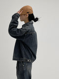 [unisex] Catwashing Overfit Denim Trucker Jacket
