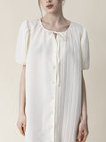 Ribbon Button Long One Piece