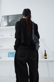cut out black pants