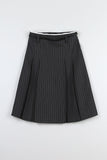 cut-out belt set skirt