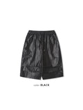 Glossy Parachute Coating Bermuda Pants