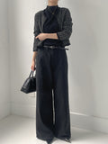 Fence color matching tweed crop cardigan