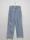 [unisex] Risk Vintage Wide Denim Pants